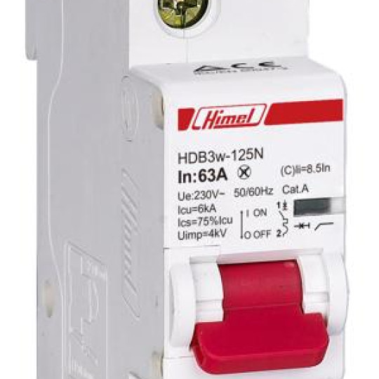 MCB HIMEL HDB3W125H1_1P(80~125A)10kA MCB HIMEL HDB3W125H1_1P(80~125A)10kA